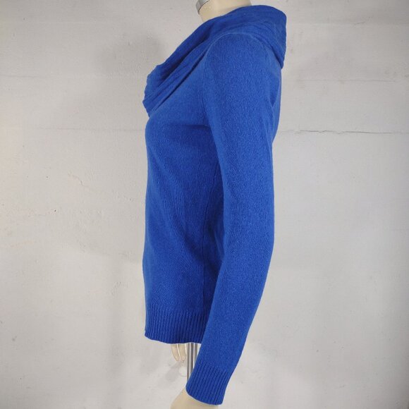 Antonio Melani blue 100% Cashmere Cowl Neck pullover sweater ladies XS - Picture 5 of 7